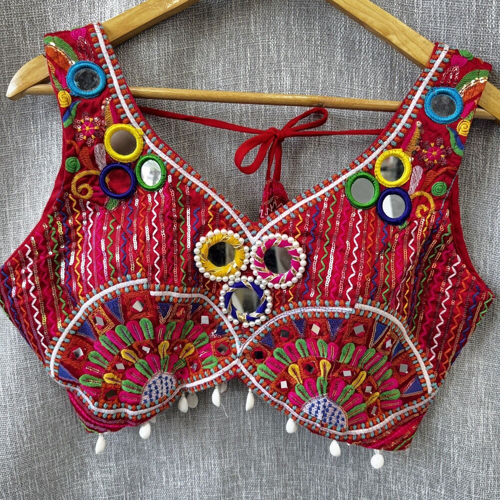 Choli For Navratri New with extra sleeves and Pads Garba women adjustable size